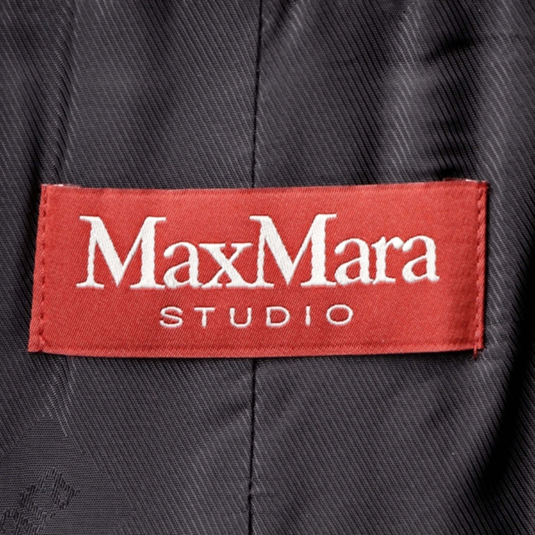 Max Mara(マックスマーラ)のマックス マーラ ストゥディオ MAX MARA STUDIO コート BERNARD ダブルフェイス ヴァージンウール ベルテッドコート 2023年秋冬新作 2360161439 0001 NERO レディースのジャケット/アウター(ロングコート)の商品写真
