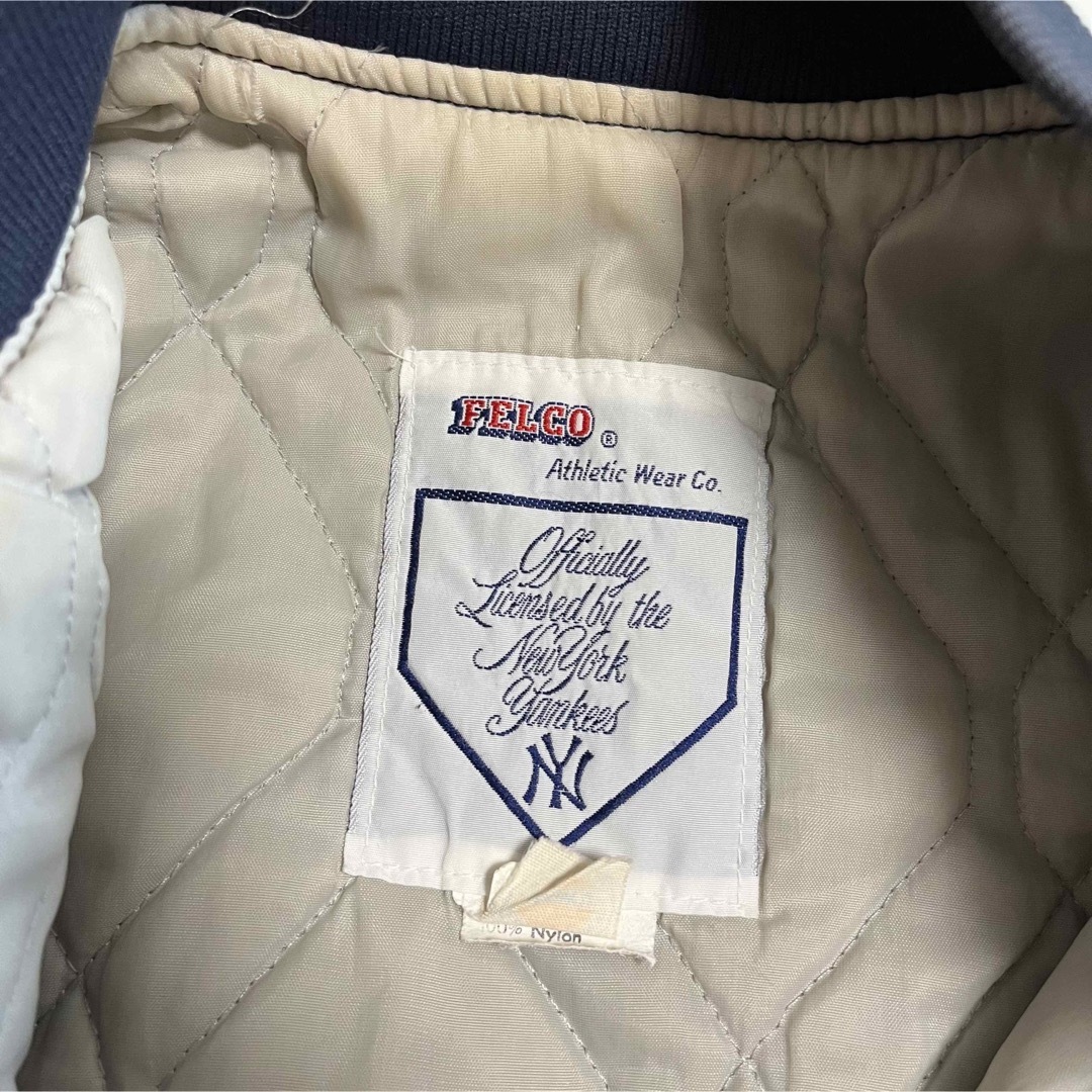 80’s Yankees ナイロンスタジャン ワッペンロゴ vintage