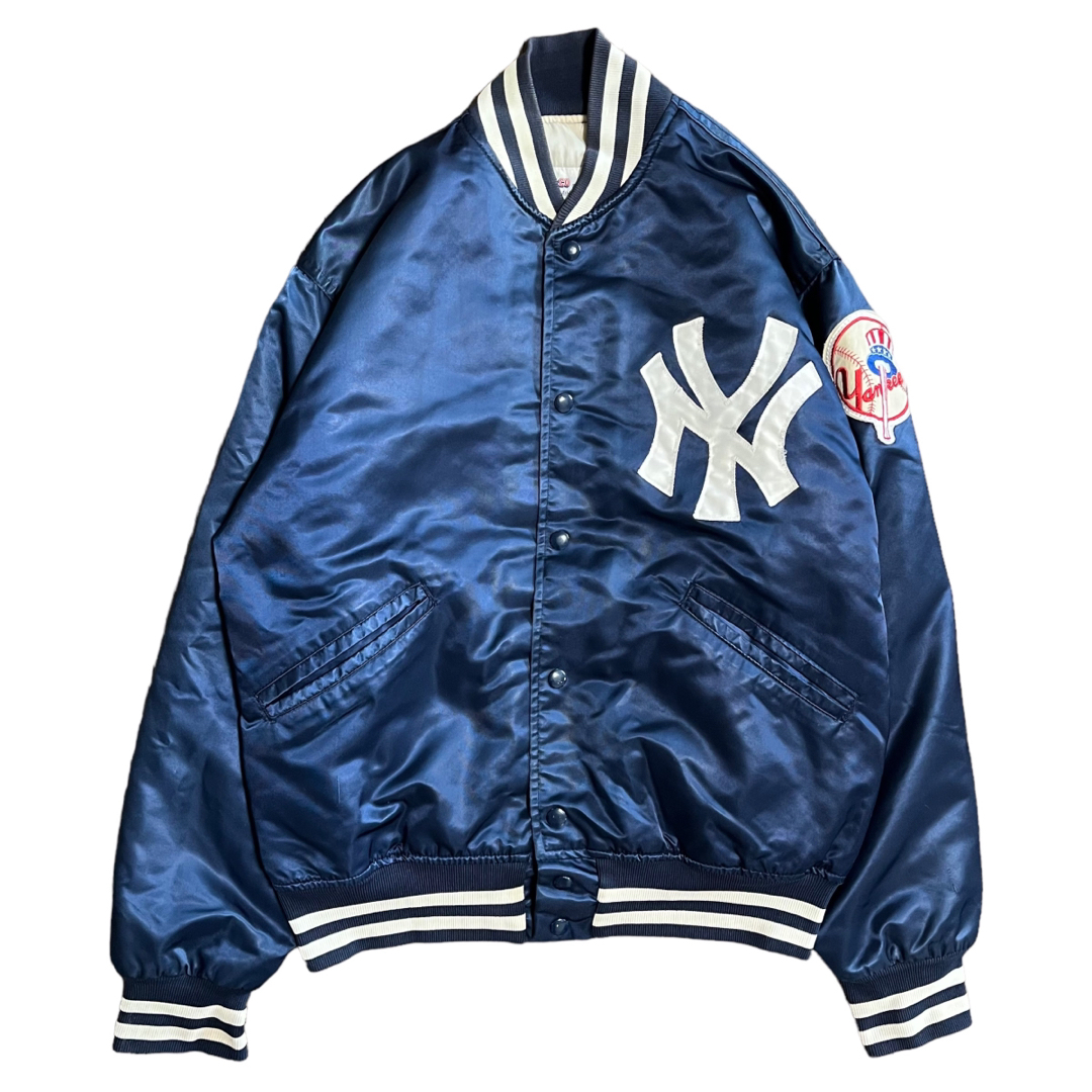 's Yankees ナイロンスタジャン ワッペンロゴ vintage