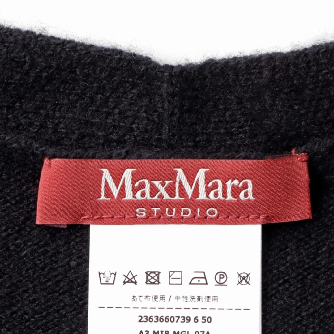 Max Mara(マックスマーラ)のマックス マーラ ストゥディオ MAX MARA STUDIO ニット カシミヤ MARIO Vネック セーター 2023年秋冬新作 2363660739 0006 NERO レディースのトップス(ニット/セーター)の商品写真