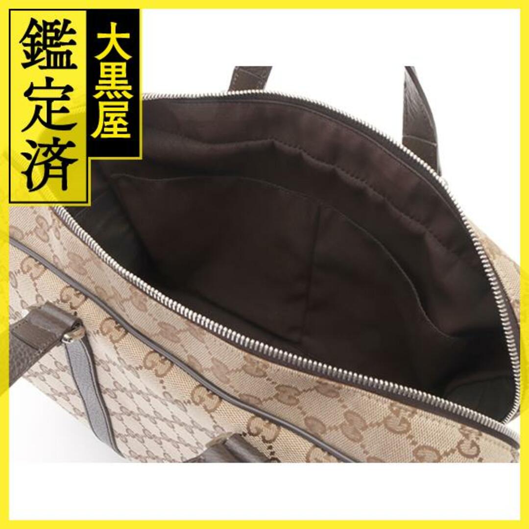 Gucci - グッチ ビジネスバッグ GGキャンバス×レザー ベージュ 449168