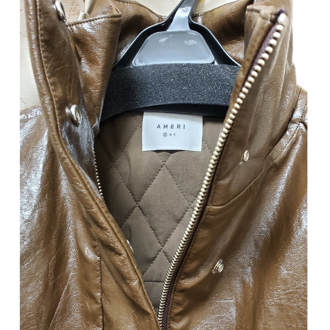 Ameri VINTAGE - PASTING LIKE FAKE LEATHER JACKETの通販 by うどん
