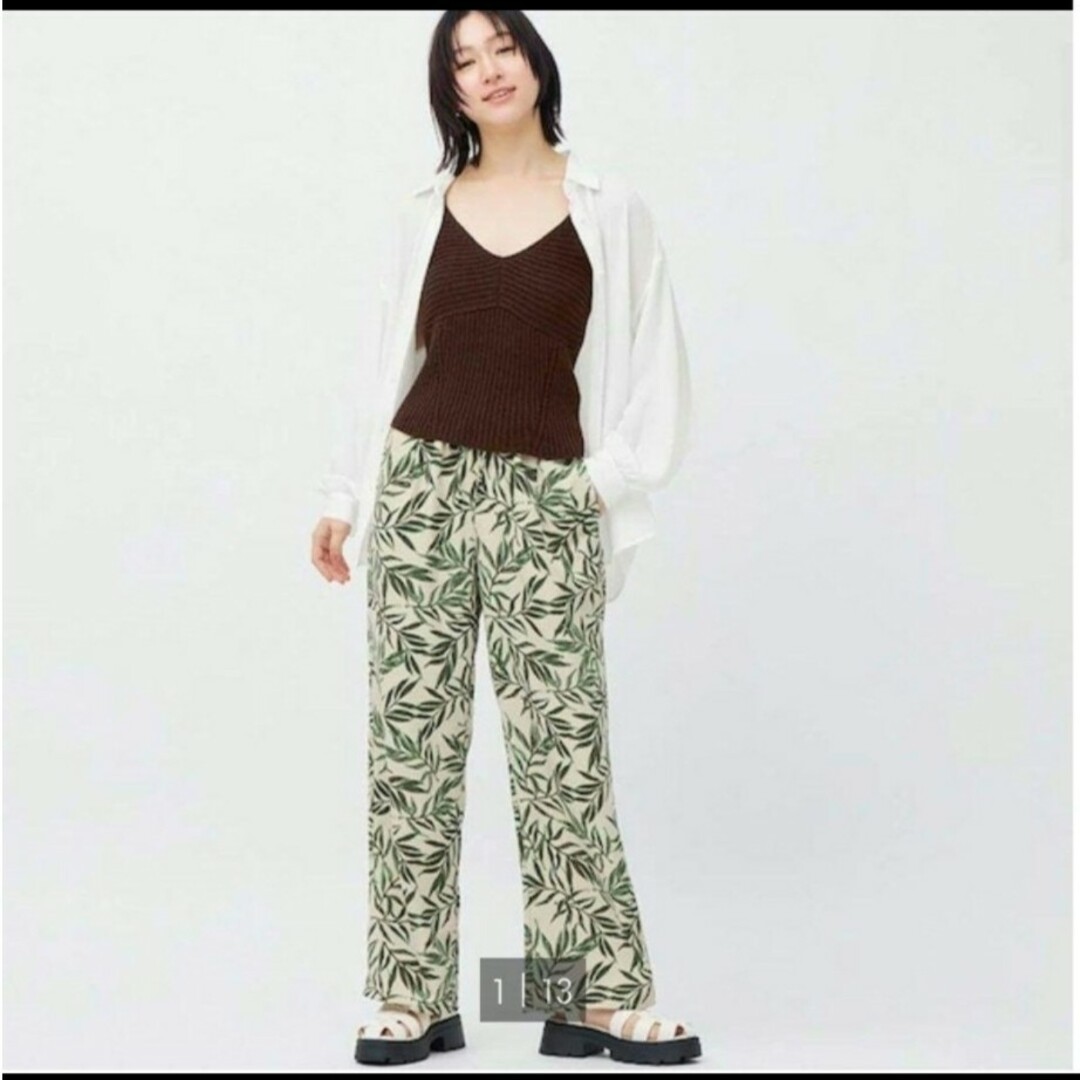 GU(ジーユー)のXXL ベージュ　ボタニカルイージーパンツ　ユニクロ　ZARA H&M レディースのパンツ(カジュアルパンツ)の商品写真