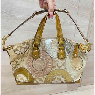 美品✨ COACH コーチ 2way  花柄 ハンドバッグ  F59445