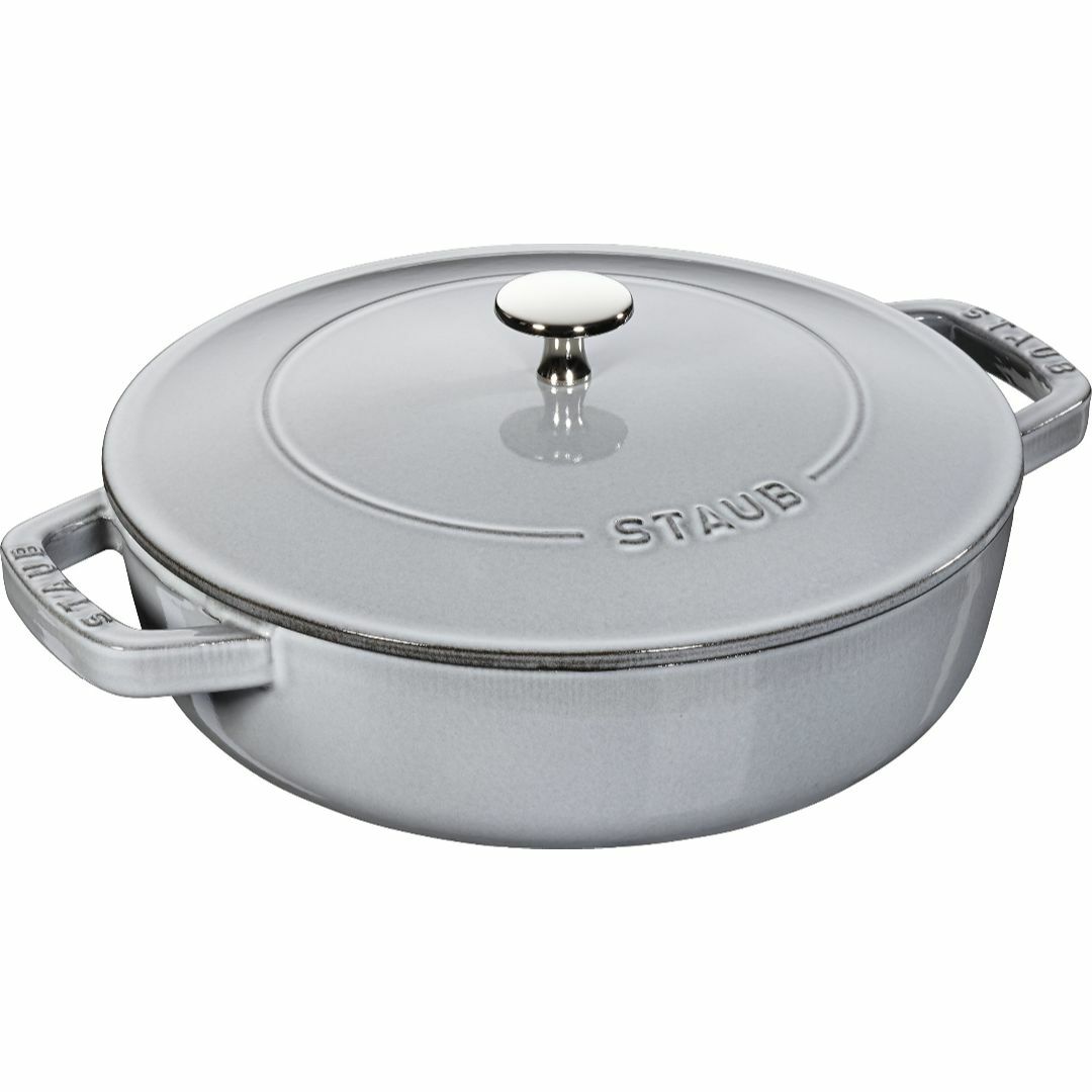 staub ストウブ 「 ブレイザー ソテーパン グレー 24cm 」 両手 鋳の