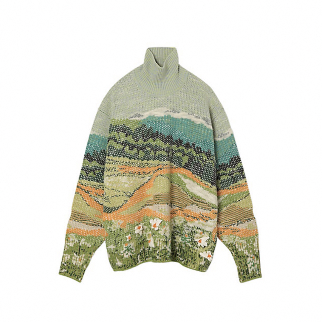 mame(マメ)の"Summer" High Neck Knitted Pullover レディースのトップス(ニット/セーター)の商品写真