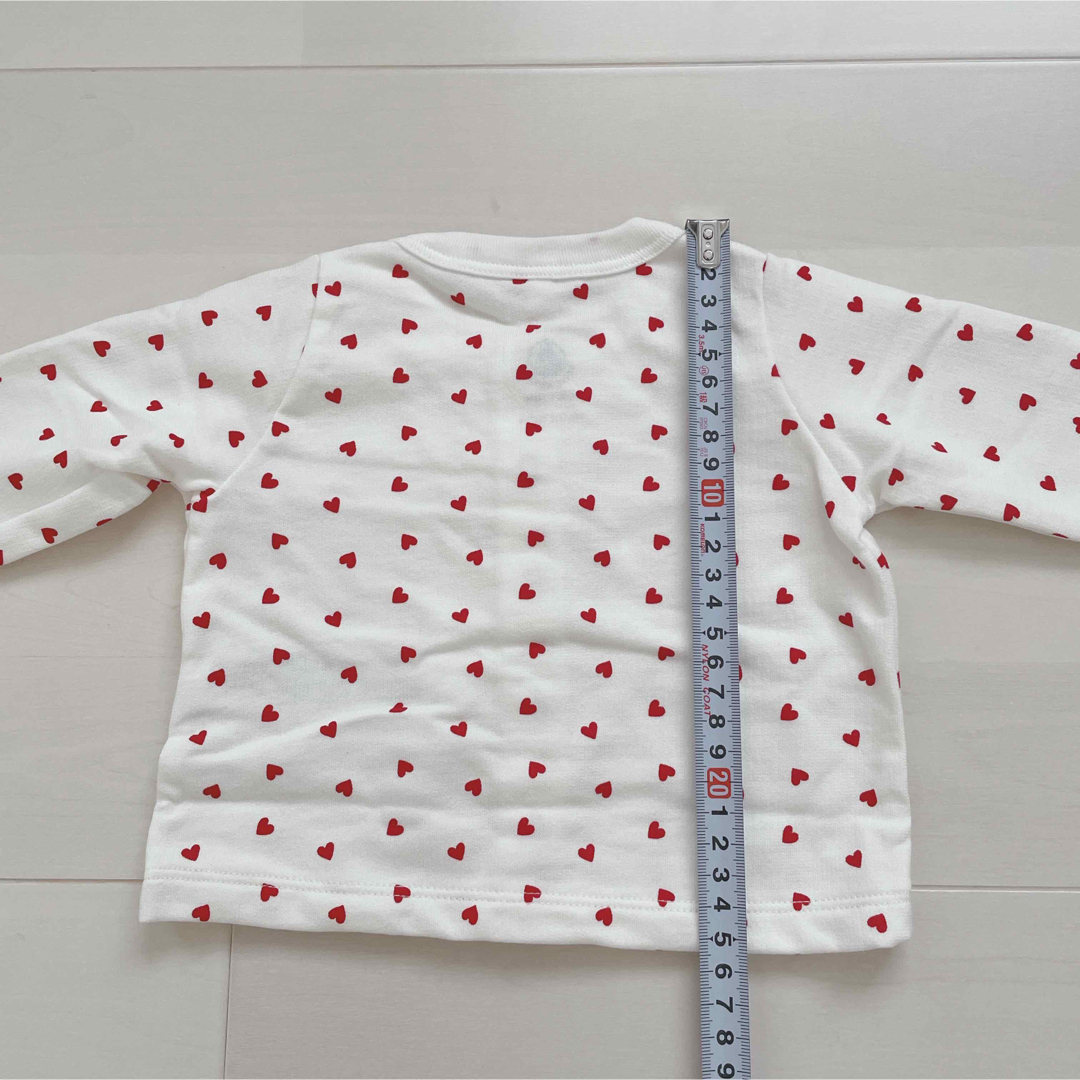 PETIT BATEAU(プチバトー)のプチバトー　ライトスウェット3点セット　6m キッズ/ベビー/マタニティのベビー服(~85cm)(カーディガン/ボレロ)の商品写真