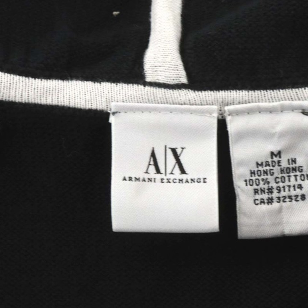 送料無料!】armani exchange ハーフジッパー 黒 トレーナー - パーカー