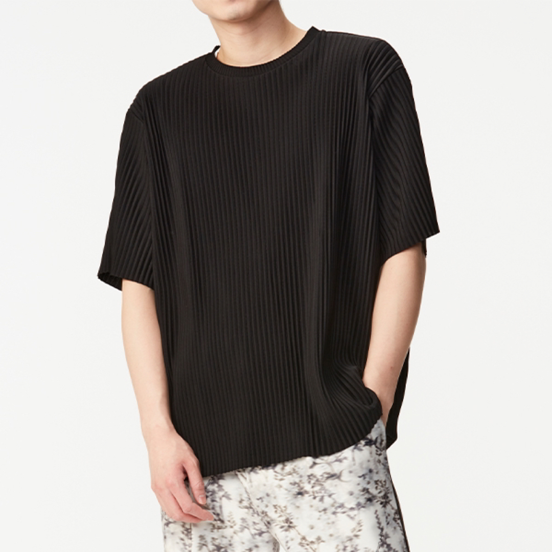 Perfume Closet - Perfume Closet / Pleats T-shirts / 黒の通販 Perfume Closet - Perfume Closet / Pleats T-shirts / 黒の通販