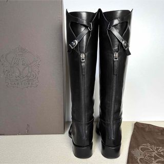 SARTORE - 37 SARTORE レースアップ シューズ 黒 サルトル 24 レザー