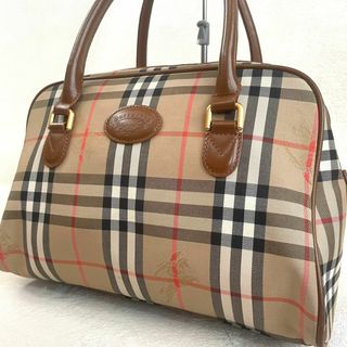 BURBERRY - 【美品】 バーバリー ミニボストン 月桂樹 ノバチェック