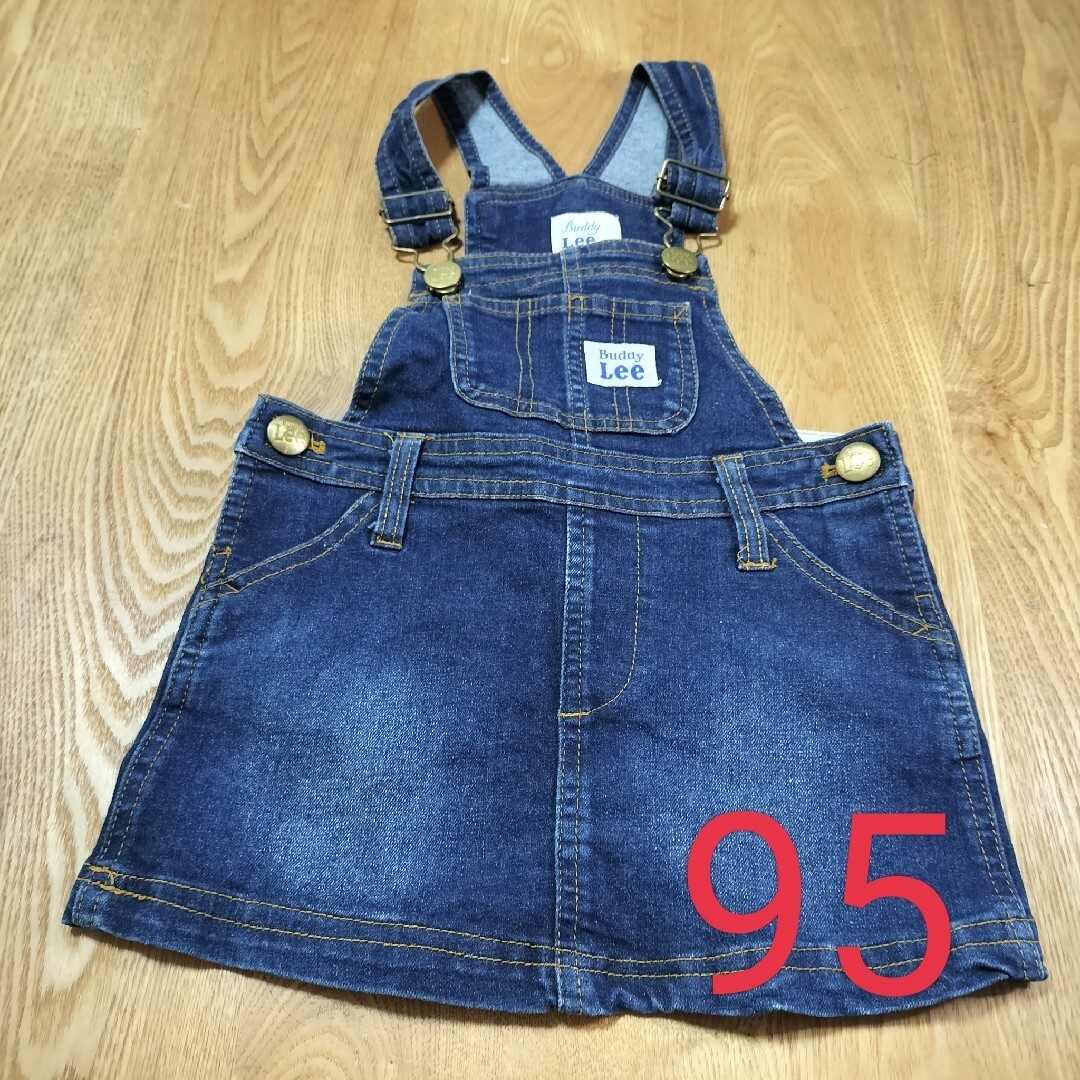 Lee(リー)のLeeデニムスカートオーバーオール キッズ/ベビー/マタニティのキッズ服女の子用(90cm~)(スカート)の商品写真