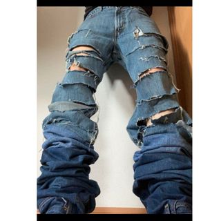 リーバイス(Levi's)のヴィンテージ リーバイス リメイク パンツ ダメージ デストロイ 菅田将暉(デニム/ジーンズ)