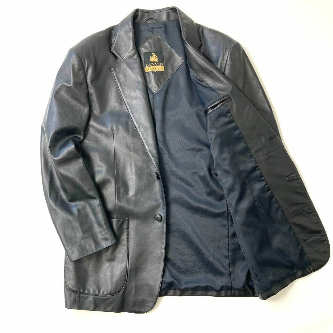 LANVIN - LANVIN ランバン クラシック ラムレザー テーラード