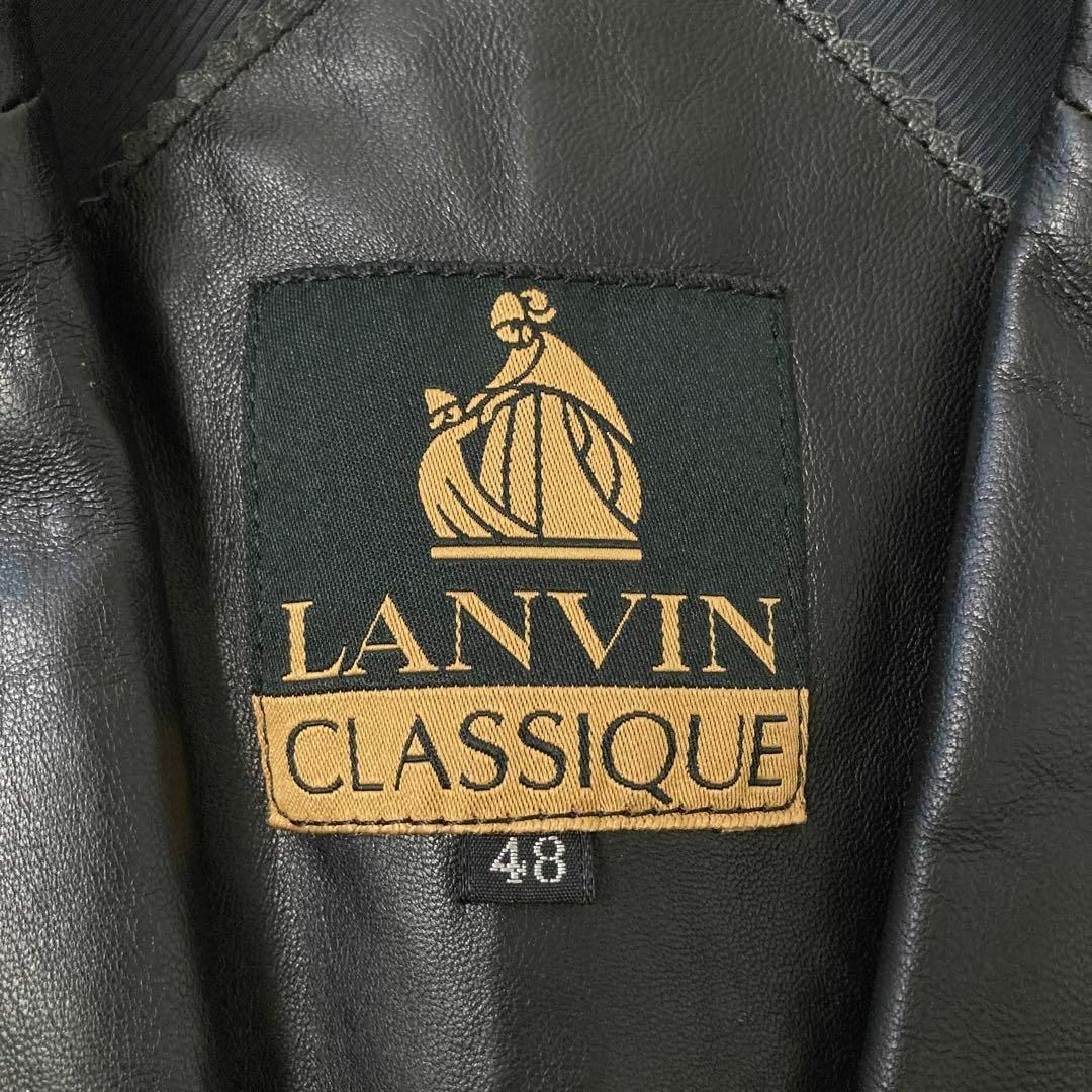LANVIN - LANVIN ランバン クラシック ラムレザー テーラード
