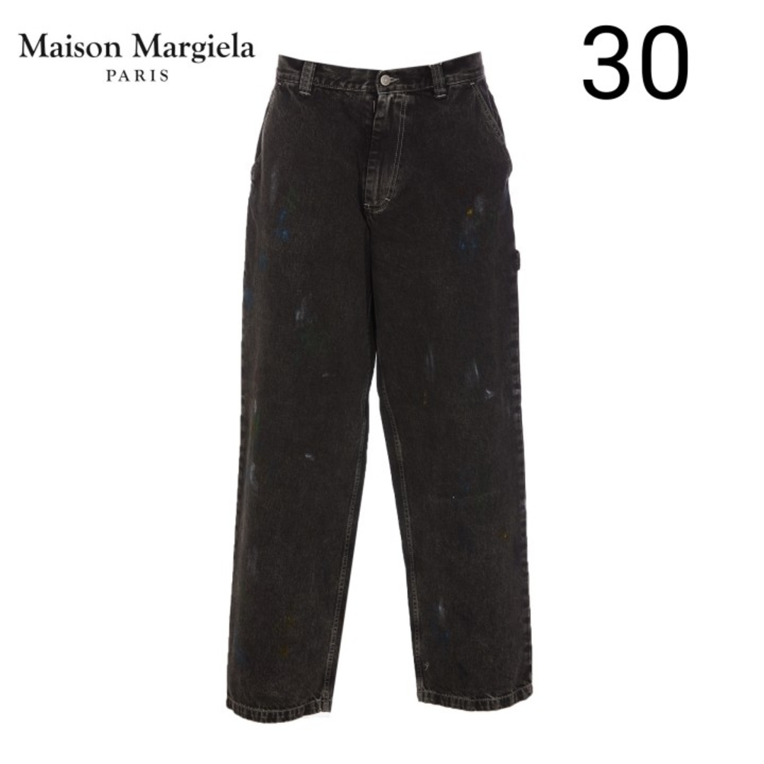 新品】MAISON MARGIELA ペイント デニム ジーンズ 30 新品】MAISON MARGIELA ペイント デニム ジーンズ 30