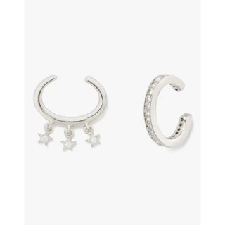 新品 ケイトスペード kate spade ピアス THIN STONE EAR CUFF EARRINGS クリア