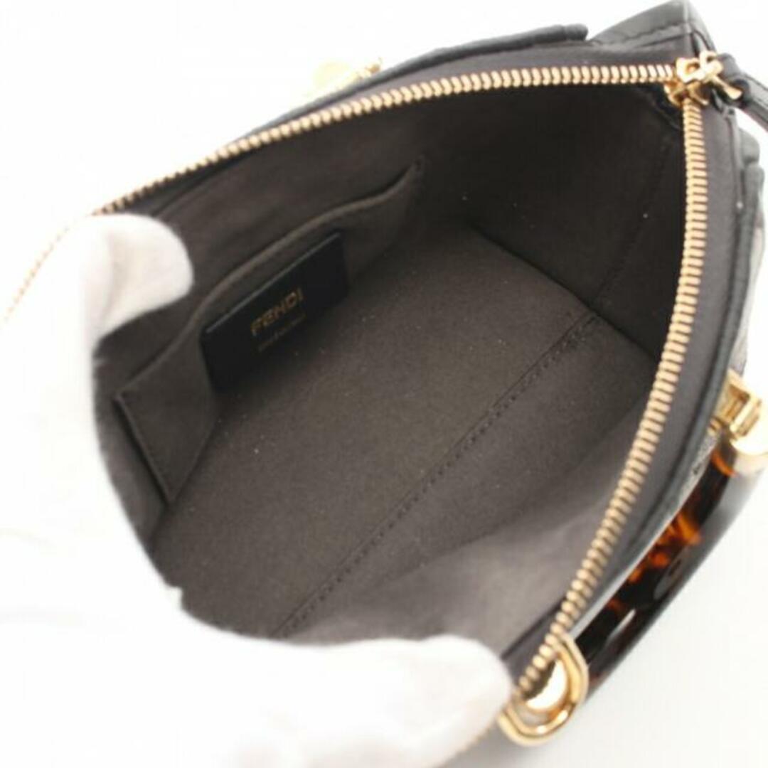 FENDI(フェンディ)のバイザウェイ ミニ ハンドバッグ ファブリック グレーベージュ べっ甲柄ハンドル レディースのバッグ(ハンドバッグ)の商品写真