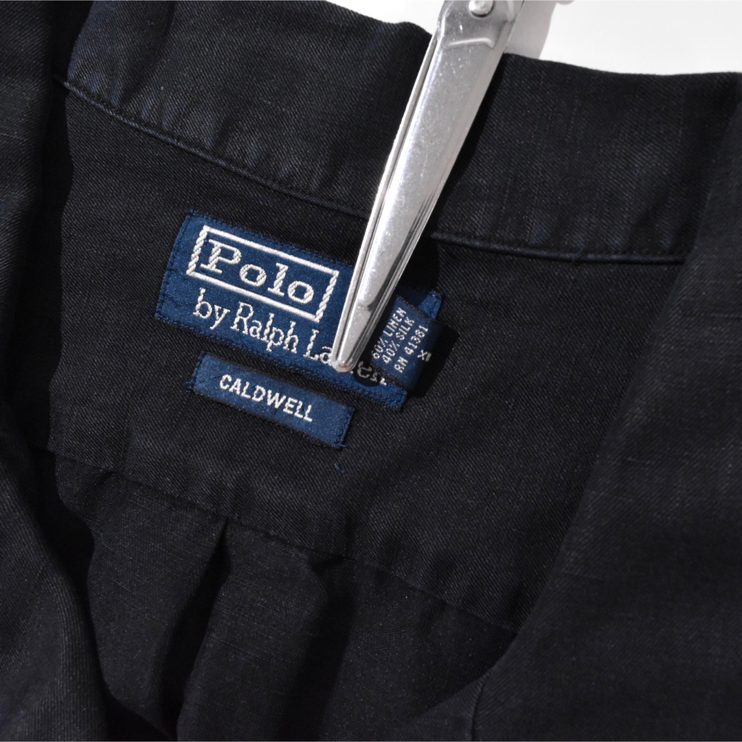 POLO RALPH LAUREN - 90s Polo Ralph Lauren Shirt CALDWELL 紫 黒の