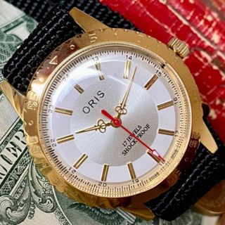 オリス(ORIS)の【存在感あり】オリス メンズ腕時計 ホワイト ゴールド 手巻き ヴィンテージ(腕時計(アナログ))