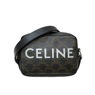セリーヌ(celine)の　セリーヌ CELINE ミニメッセンジャーバッグ 19451 ブラック トリオンフキャンバス レディース ショルダーバッグ(ショルダーバッグ)