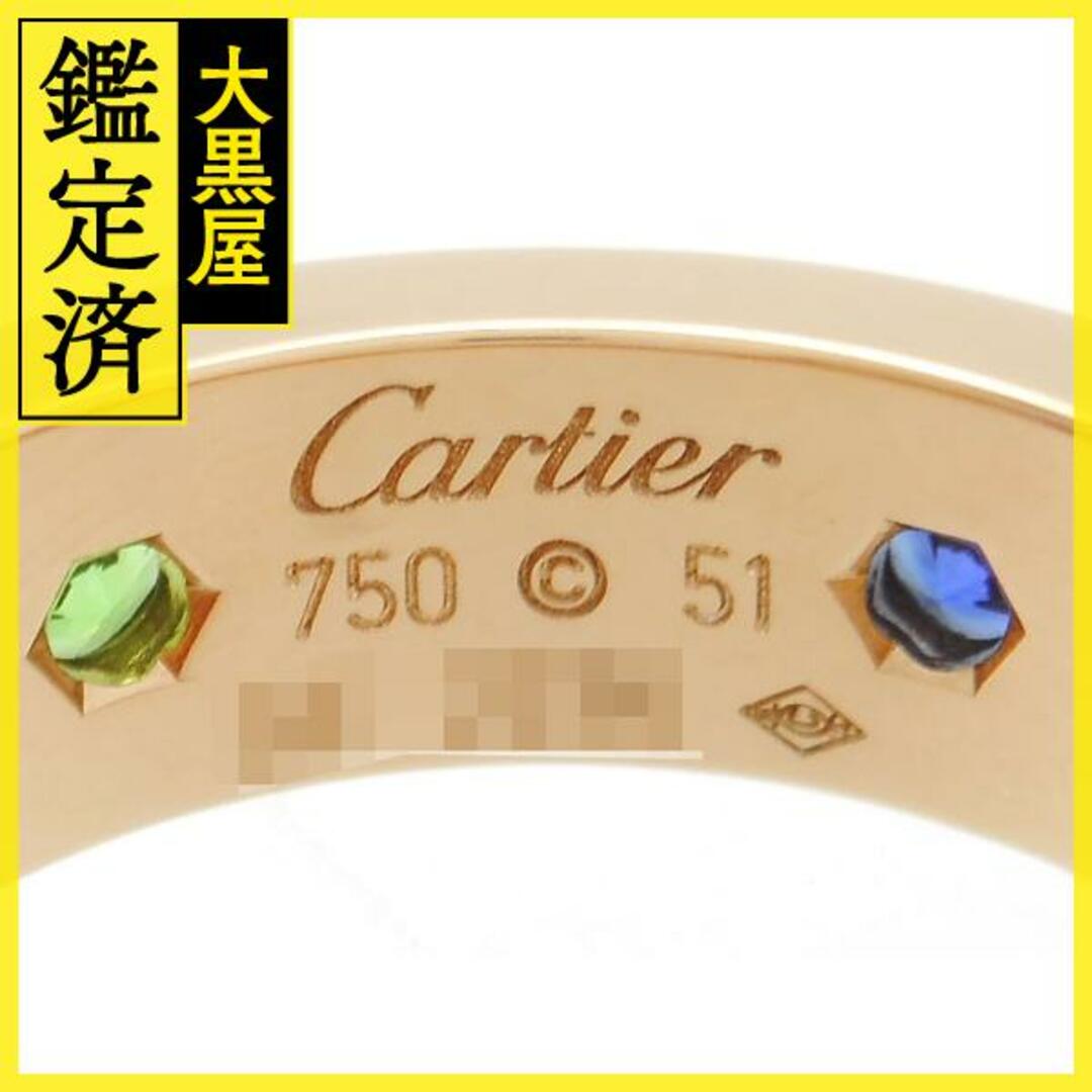 Cartier(カルティエ)のカルティエ　ラブリング　PG　マルチカラー　サファイア　51号　【200】 レディースのアクセサリー(リング(指輪))の商品写真