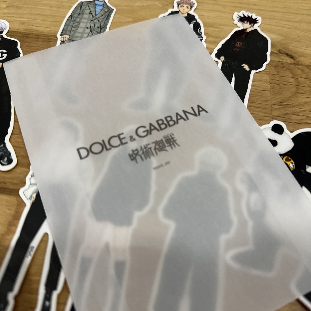 呪術廻戦(ジュジュツカイセン)の【非売品】DOLCE&GABBANA 呪術廻戦　ステッカーセット エンタメ/ホビーのおもちゃ/ぬいぐるみ(キャラクターグッズ)の商品写真