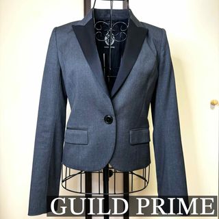 ギルドプライム(GUILD PRIME)のGUILD PRIME グレー ショートジャケット(テーラードジャケット)