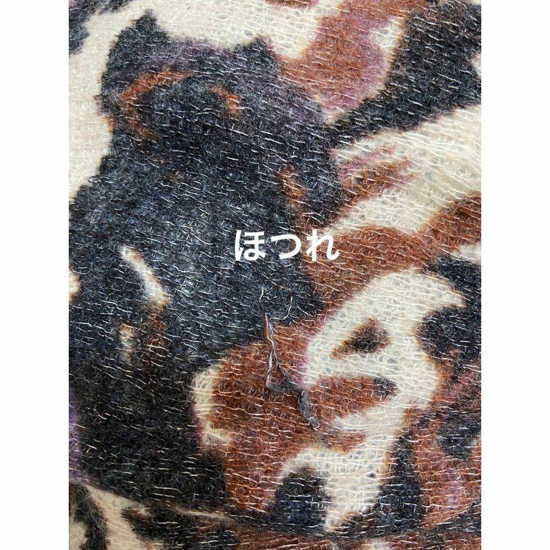la mignon ne ぼかし柄 パープル 毛糸 長袖ニットワンピース レディースのワンピース(ひざ丈ワンピース)の商品写真
