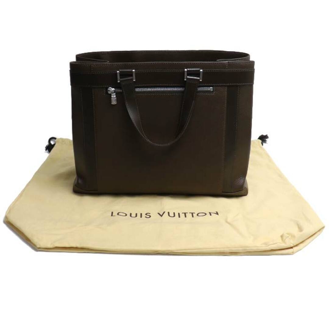 LOUIS VUITTON ルイ・ヴィトン カスベックPM トートバッグ タイガ ブラウン グリズリ M31028 TH1004 メンズ【中古】【美品】