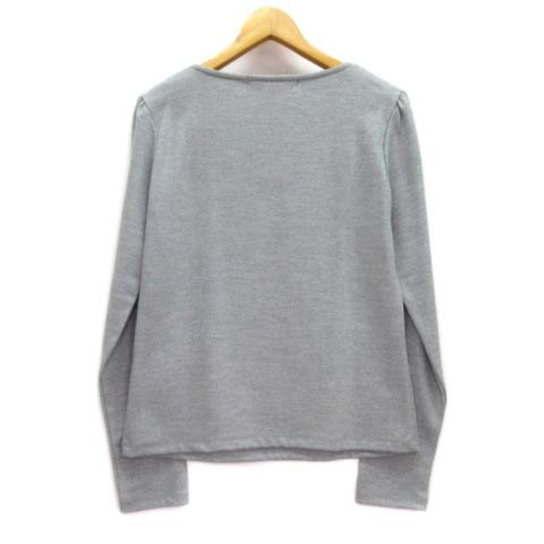 M'S GRACY - エムズグレイシー ベロア リボン ウール カットソー 長袖