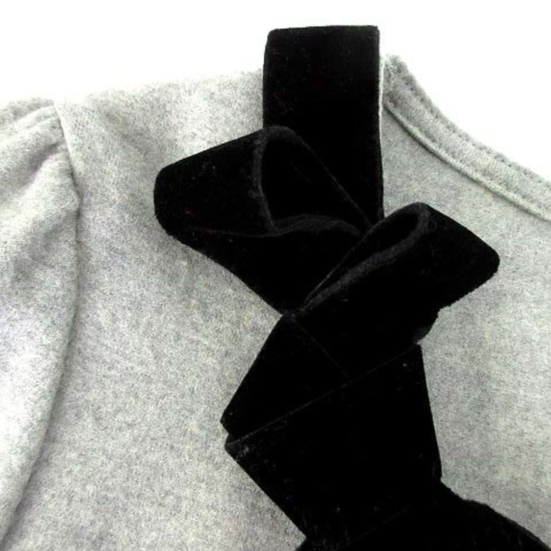 M'S GRACY - エムズグレイシー ベロア リボン ウール カットソー 長袖