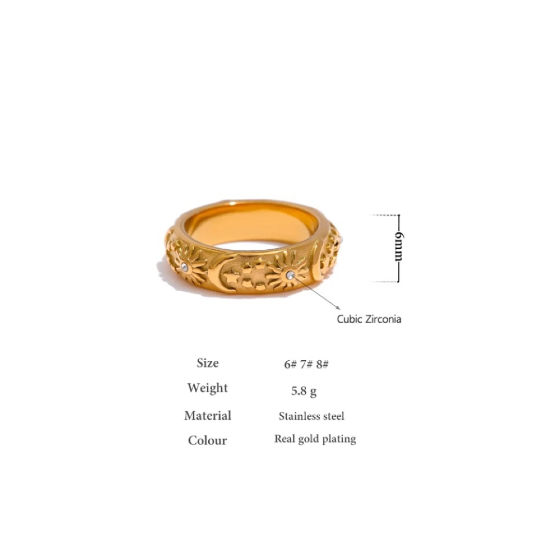 【11号】stainless ハワイアンデザイン　リング　ステンレス　　リング レディースのアクセサリー(リング(指輪))の商品写真