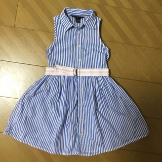 ポロラルフローレン(POLO RALPH LAUREN)のポロラルフローレン　シャツワンピース　5T  110 120 (ワンピース)