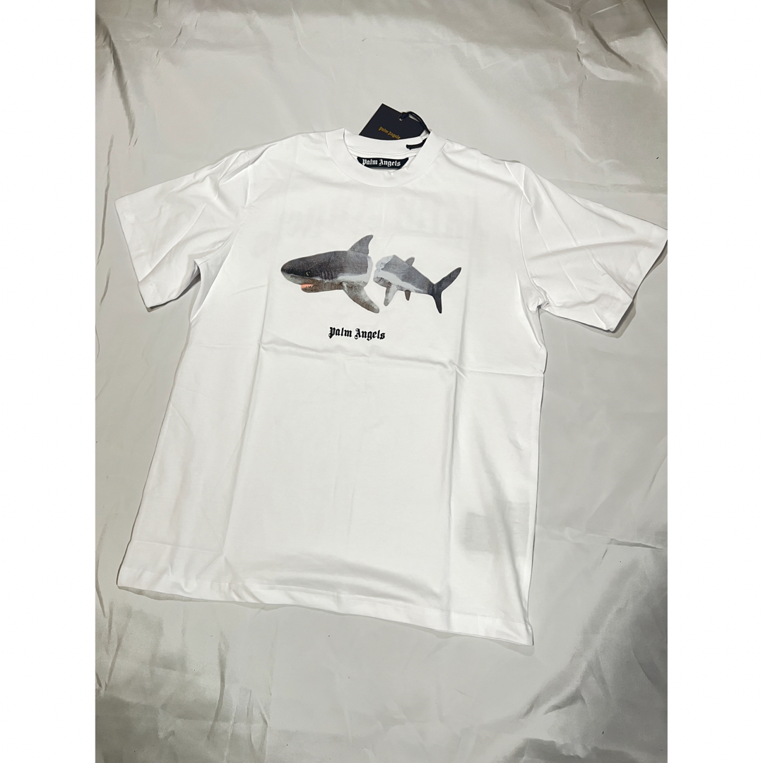 PALM ANGELS(パームエンジェルス)のPalm Angels パームエンジェルス ブロークンシャーク Tシャツ 白 L メンズのトップス(Tシャツ/カットソー(半袖/袖なし))の商品写真