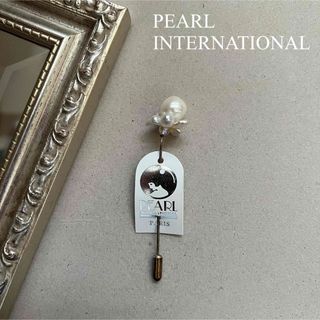 パールインターナショナル(Pearl International)のストールピン（ホワイト）France パールインターナショナル 真珠(ブローチ/コサージュ)