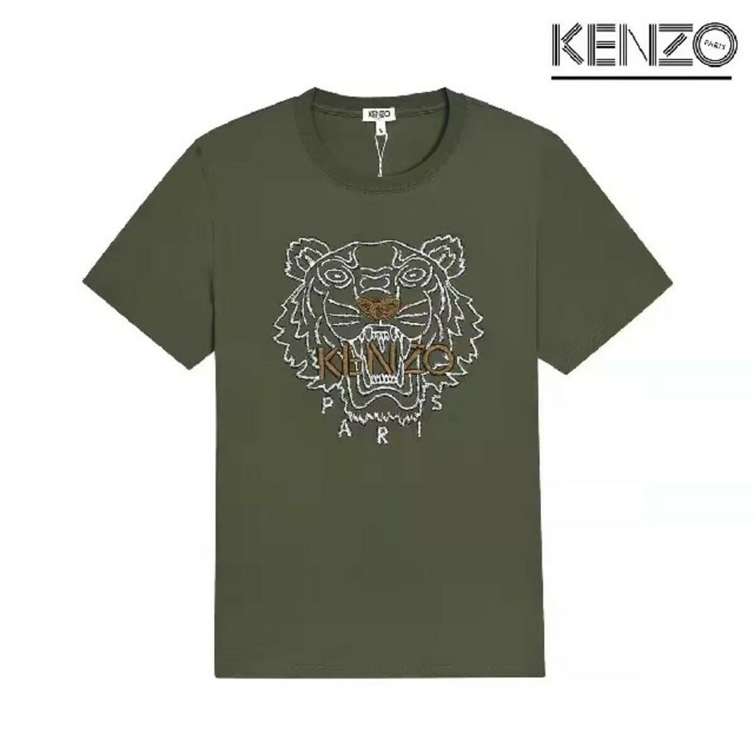 KENZO ケンゾー タイガー ロゴ刺繍 Tシャツ 半袖 - Tシャツ/カットソー