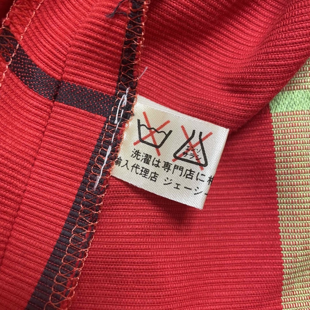 OLD CELINE ノーカラー ジャケット チェック 半袖 カラーレス
