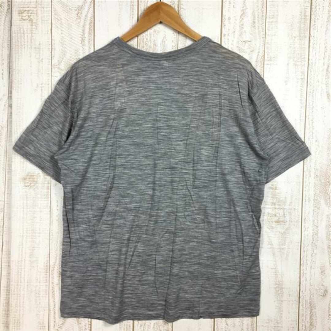 MENs M  アイスブレーカー テックライト ショートスリーブ ポケット クルー TECH LITE SS POCKET CREWE メリノウール Tシャツ ICEBREAKER IT21970 Gray Heather グレー系