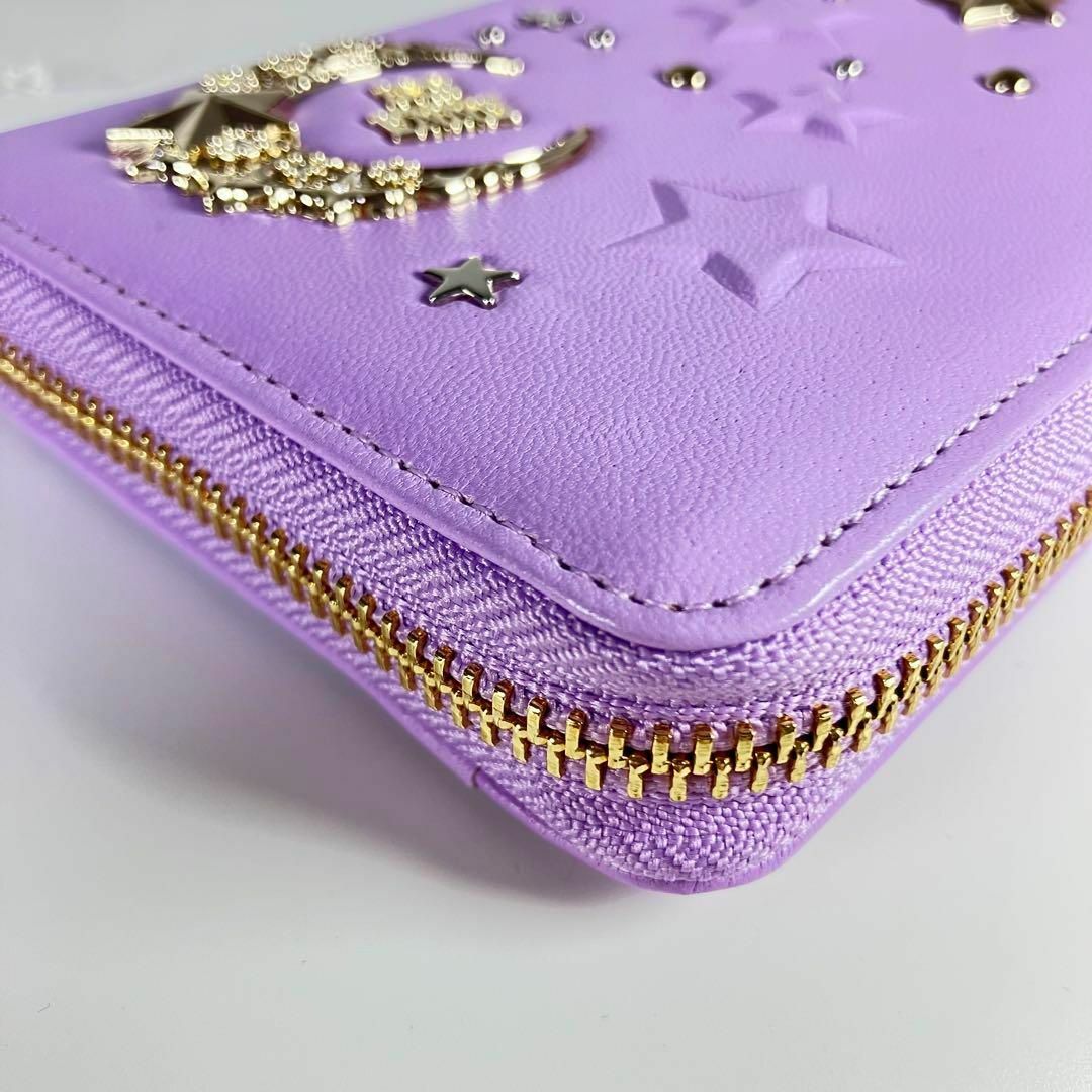 ANNA SUI - アナスイ 財布 長財布 ラウンドファスナー ラベンダー ANNA