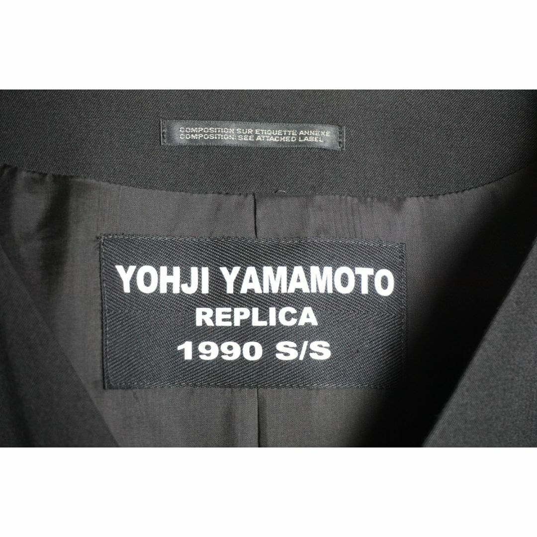 Yohji Yamamoto(ヨウジヤマモト)の新品 正規18AW ヨウジヤマモト レプリカ ノーカラー ジャケット 912N▲ メンズのジャケット/アウター(ノーカラージャケット)の商品写真