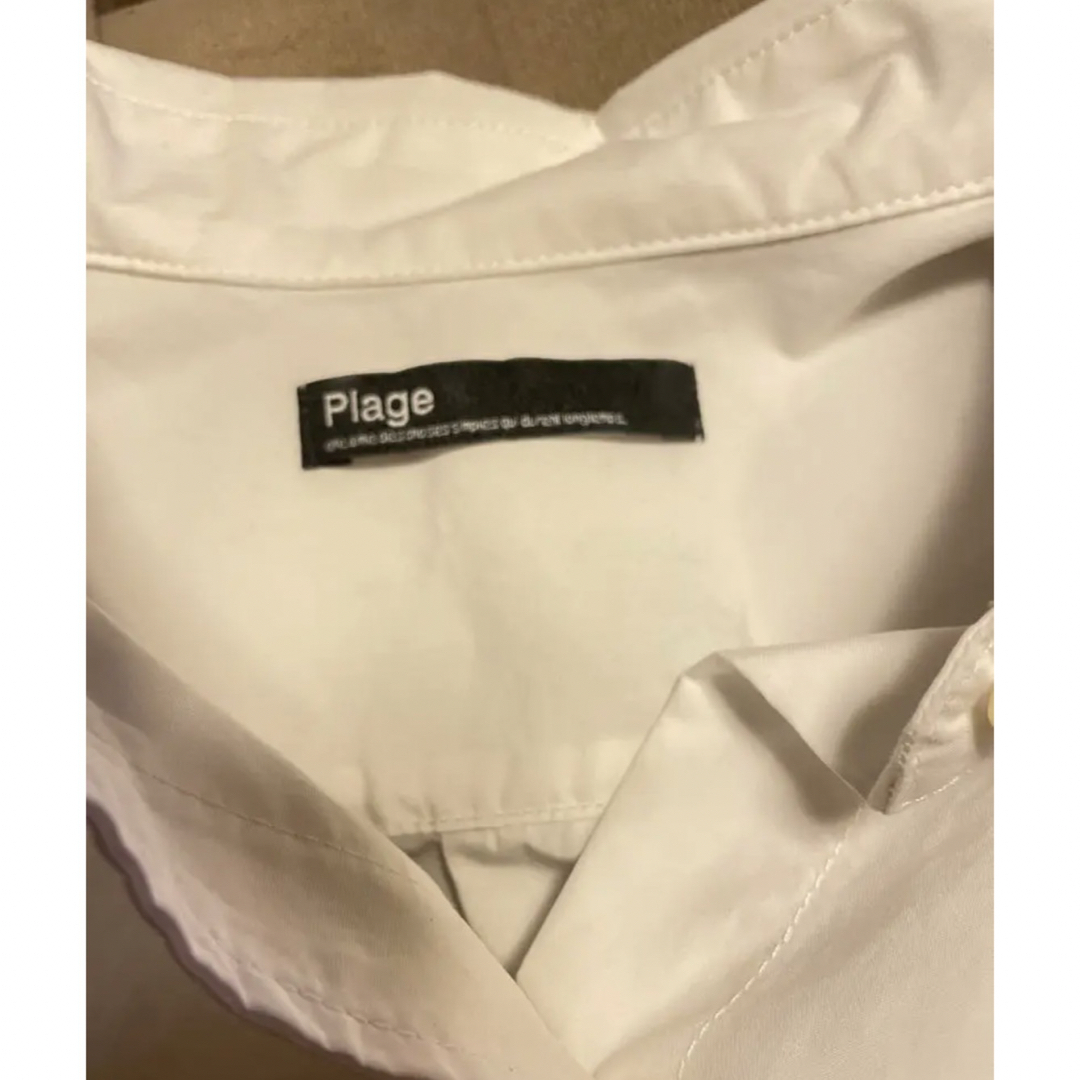 Plage(プラージュ)のPlage タイプライターシャツ　白 レディースのトップス(シャツ/ブラウス(長袖/七分))の商品写真