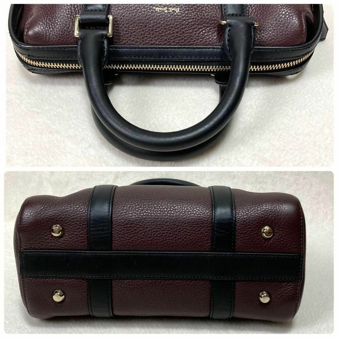 【良品】Paul Smith ショルダーバッグ 2way レザー シボ革