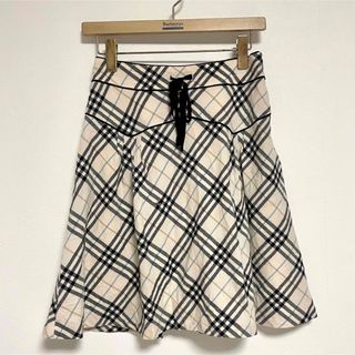 バーバリーブルーレーベル(BURBERRY BLUE LABEL)の訳あり　Burberry ブルーレーベル　チェックスカート(ひざ丈スカート)