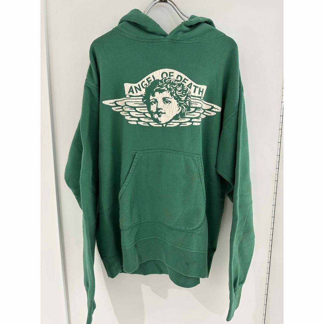 SAINT MICHAEL HOODIE ANGEL GREEN Lトップス