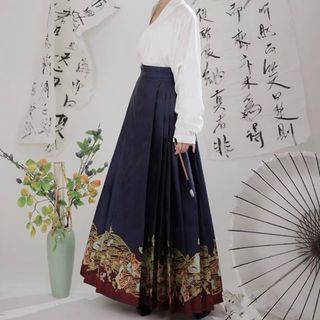 冷茶香 刺繍松石綠氅衣 青緑色トップス　清漢女　中国伝統衣装　着物和服漢服成人式