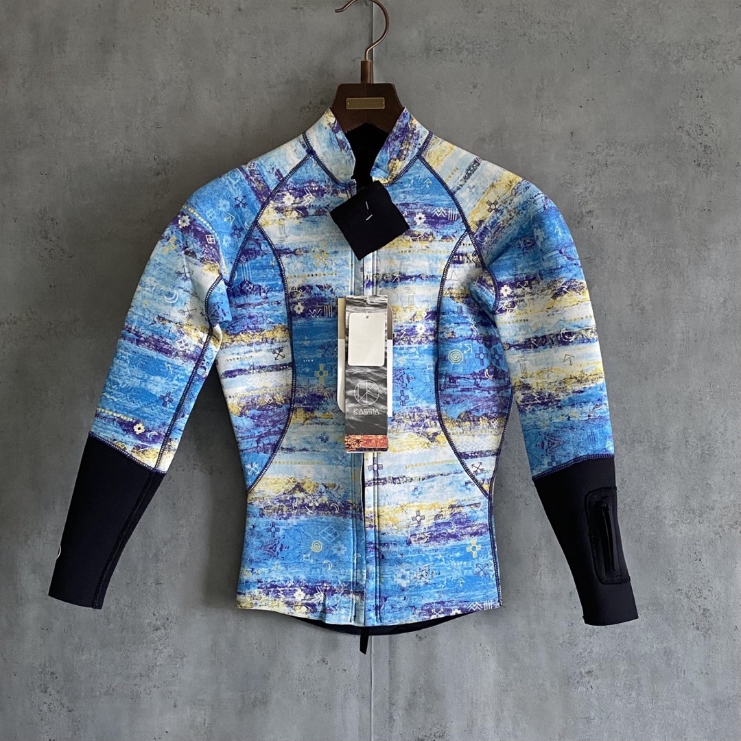 KASSIA SURF ラッシュガード 2mm Jacket 青③