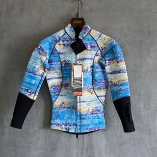 KASSIA SURF ラッシュガード 2mm Jacket 青③(サーフィン)