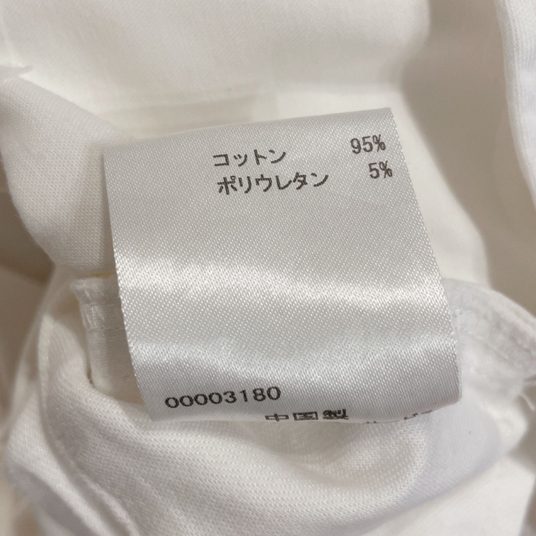 Mademoiselle TARA ホワイトワイドパンツ36 Mサイズ相当 レディースのパンツ(カジュアルパンツ)の商品写真