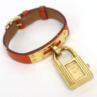 エルメス(Hermes)の【HERMES】エルメス ケリーウォッチ 腕時計 オレンジ 691288 ○Y番/md15287ar(腕時計(アナログ))